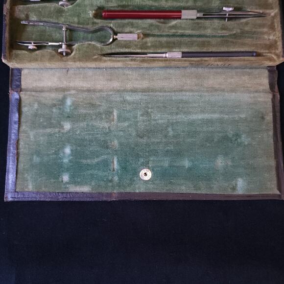 Vintage Tesco Technical Supply Co Academic Drafting Tool Set Scranton PA Germany - Picture 7 of 10